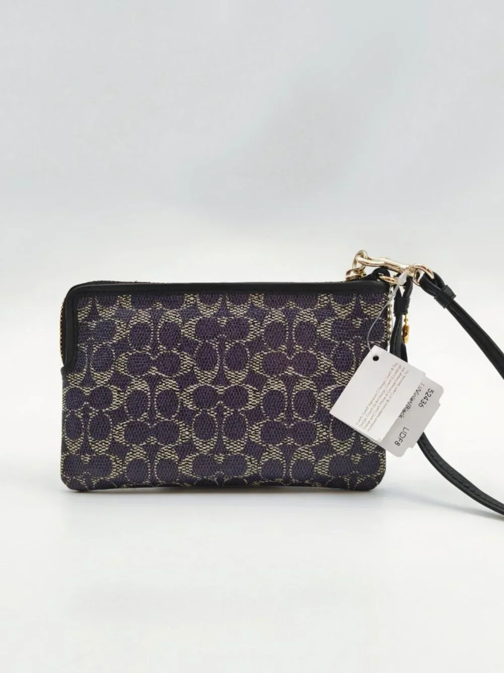 NWT Coach Signature Mini Wristlet Wallet